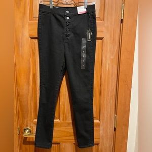 Express high waist stretch jeans, light black NWT